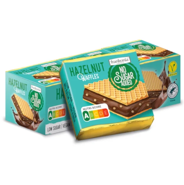 Frankonia Haselnuss Waffel ohne Zuckerzusatz