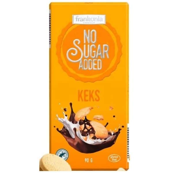 Frankonia Keks Vollmilchschokolade zuckerfreie Schokolade